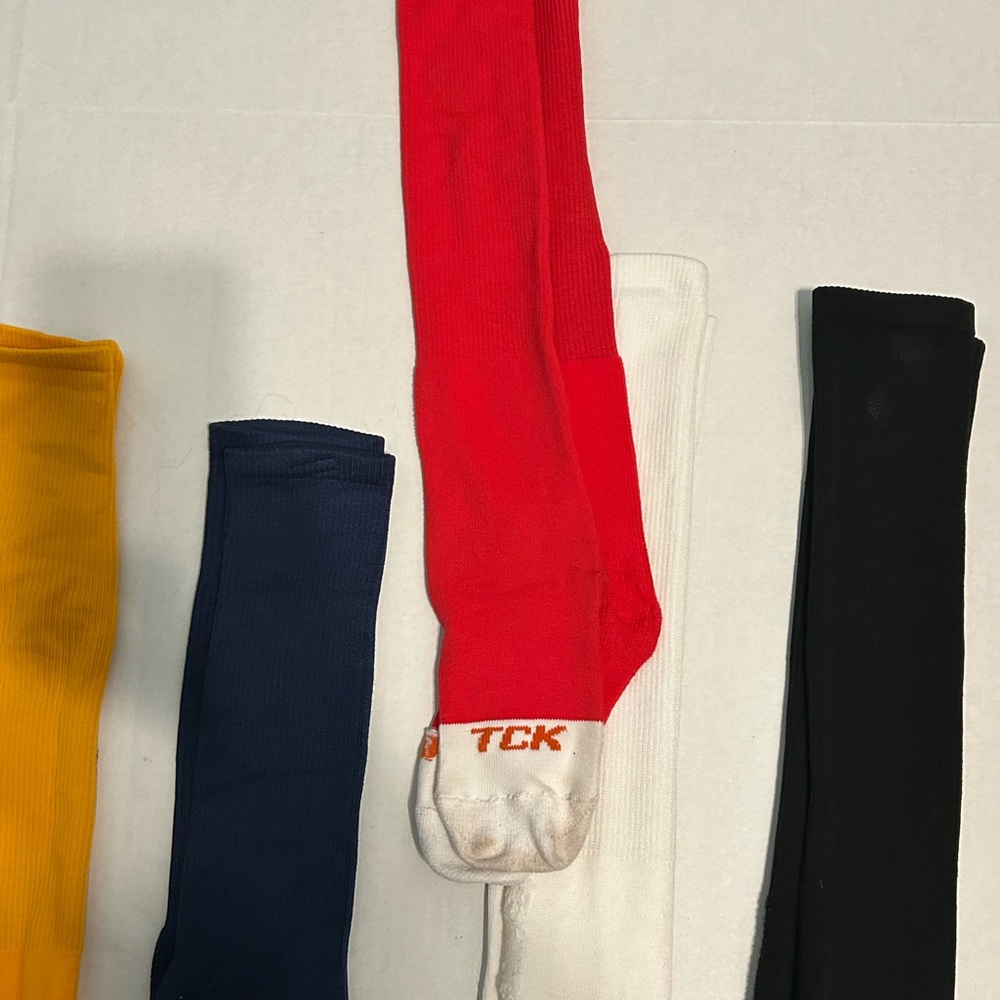 5 Pair TCK Softball/Baseball Socks‎ Youth 12U–16U Multi-Color Game Gear